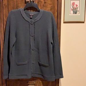 Dana Bachman grey snap cardigan